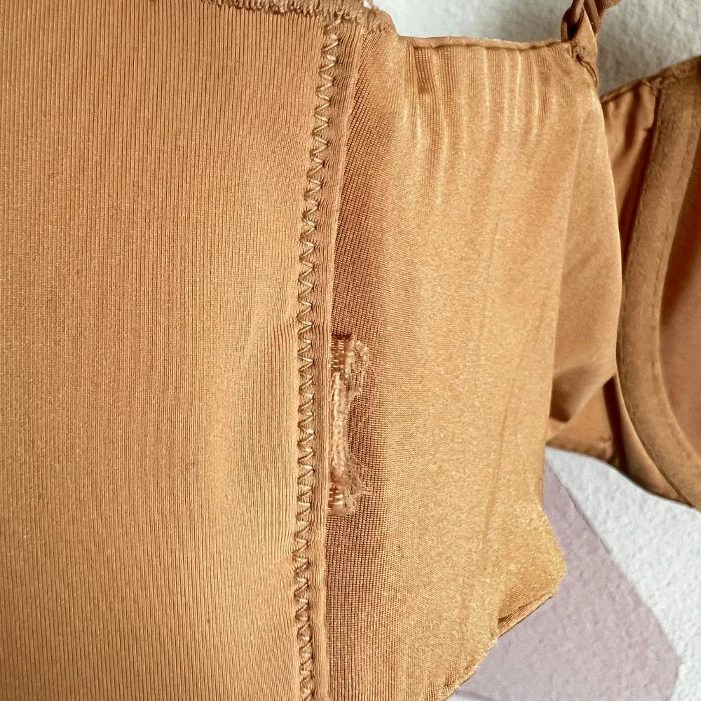 Skims No Show Unlined Balconette‎ Bra Brown Sheer Underwire MISSING SIZE - Picture 5 of 5